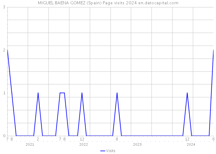 MIGUEL BAENA GOMEZ (Spain) Page visits 2024 