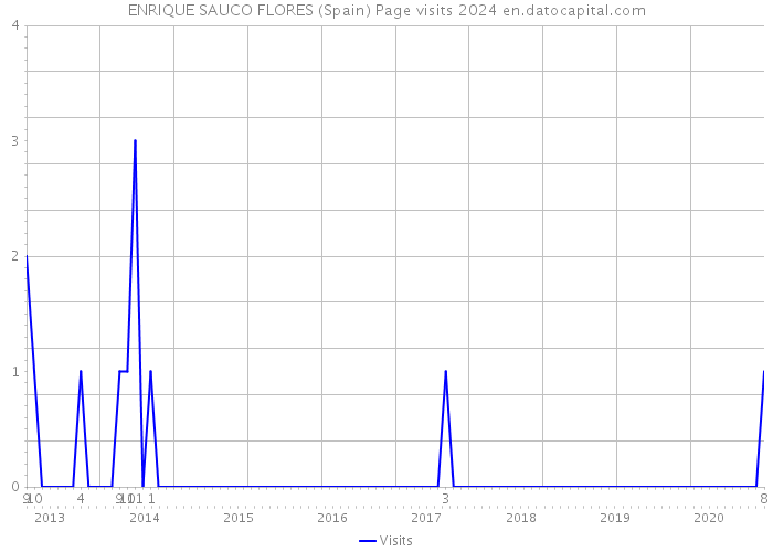 ENRIQUE SAUCO FLORES (Spain) Page visits 2024 