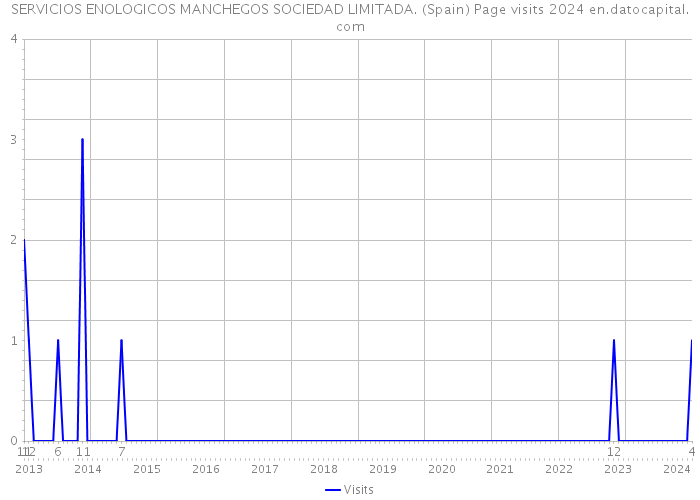 SERVICIOS ENOLOGICOS MANCHEGOS SOCIEDAD LIMITADA. (Spain) Page visits 2024 