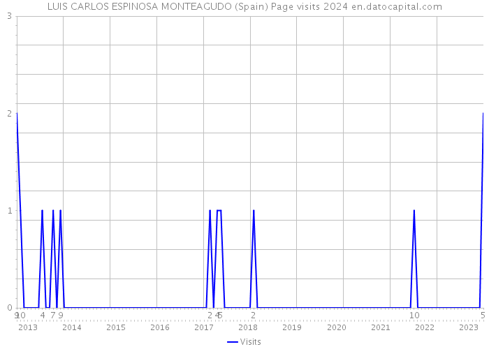 LUIS CARLOS ESPINOSA MONTEAGUDO (Spain) Page visits 2024 