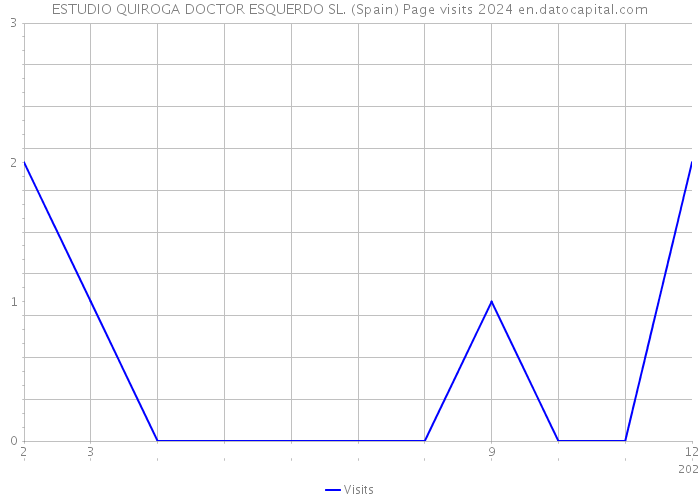 ESTUDIO QUIROGA DOCTOR ESQUERDO SL. (Spain) Page visits 2024 