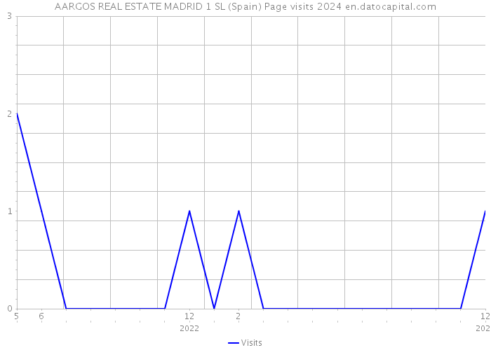 AARGOS REAL ESTATE MADRID 1 SL (Spain) Page visits 2024 