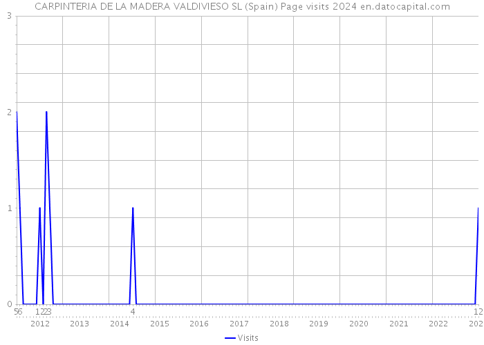 CARPINTERIA DE LA MADERA VALDIVIESO SL (Spain) Page visits 2024 