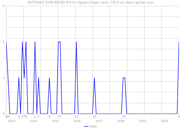 ANTONIO JOSE REYES RAYA (Spain) Page visits 2024 