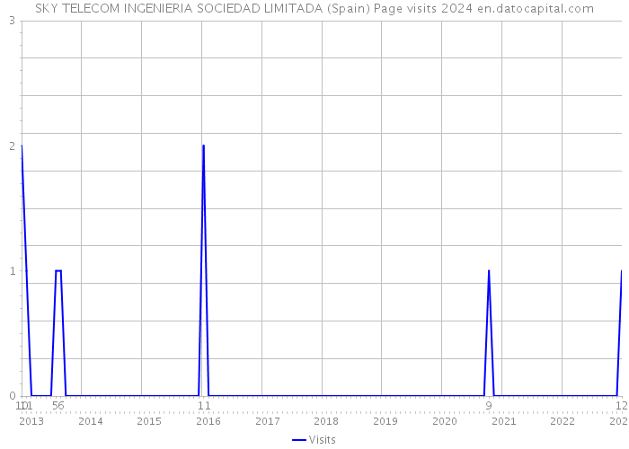 SKY TELECOM INGENIERIA SOCIEDAD LIMITADA (Spain) Page visits 2024 