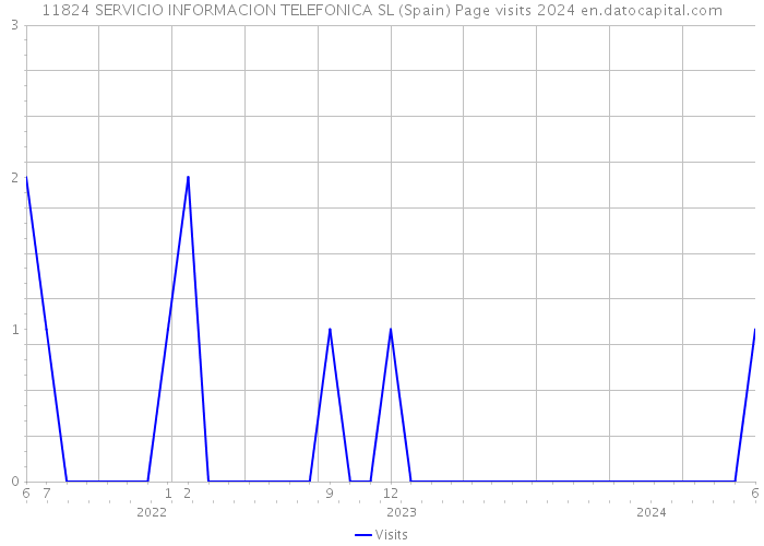 11824 SERVICIO INFORMACION TELEFONICA SL (Spain) Page visits 2024 