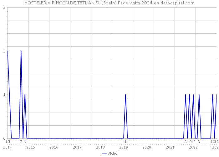 HOSTELERIA RINCON DE TETUAN SL (Spain) Page visits 2024 