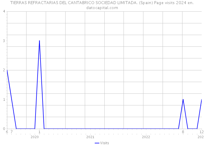 TIERRAS REFRACTARIAS DEL CANTABRICO SOCIEDAD LIMITADA. (Spain) Page visits 2024 