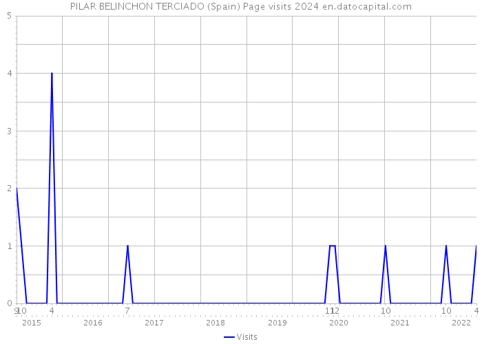 PILAR BELINCHON TERCIADO (Spain) Page visits 2024 