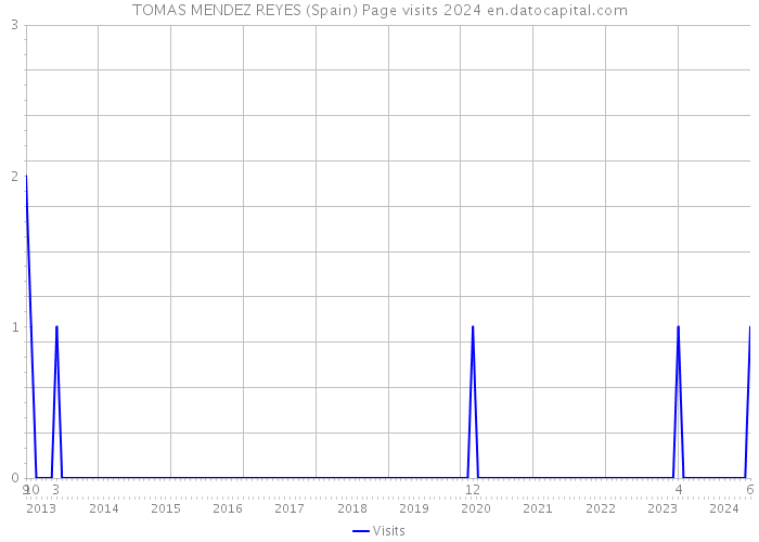 TOMAS MENDEZ REYES (Spain) Page visits 2024 