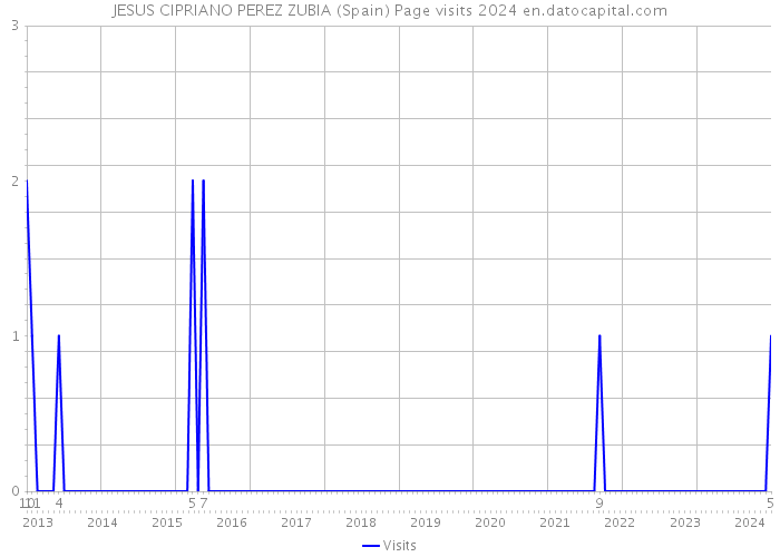 JESUS CIPRIANO PEREZ ZUBIA (Spain) Page visits 2024 