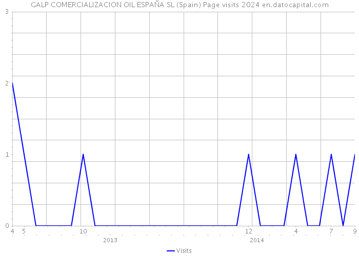 GALP COMERCIALIZACION OIL ESPAÑA SL (Spain) Page visits 2024 