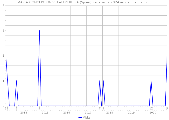 MARIA CONCEPCION VILLALON BLESA (Spain) Page visits 2024 