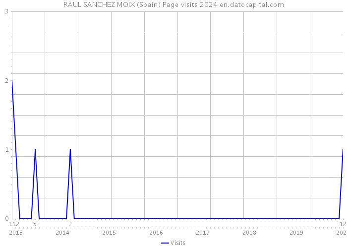 RAUL SANCHEZ MOIX (Spain) Page visits 2024 
