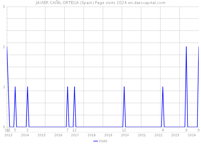 JAVIER CAÑIL ORTEGA (Spain) Page visits 2024 