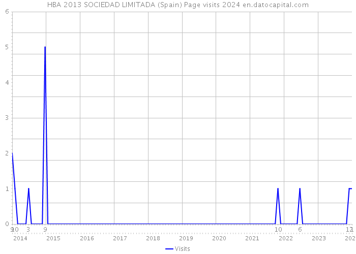 HBA 2013 SOCIEDAD LIMITADA (Spain) Page visits 2024 
