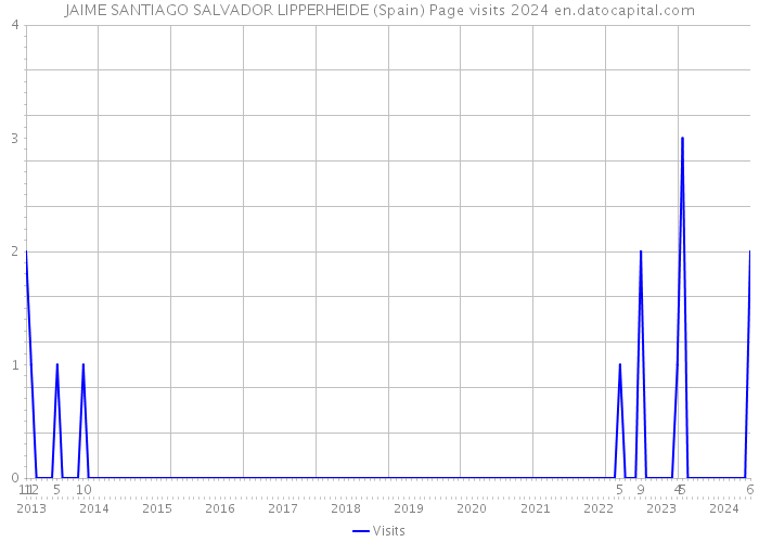 JAIME SANTIAGO SALVADOR LIPPERHEIDE (Spain) Page visits 2024 