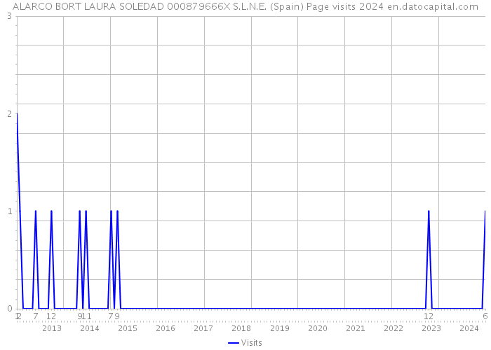 ALARCO BORT LAURA SOLEDAD 000879666X S.L.N.E. (Spain) Page visits 2024 