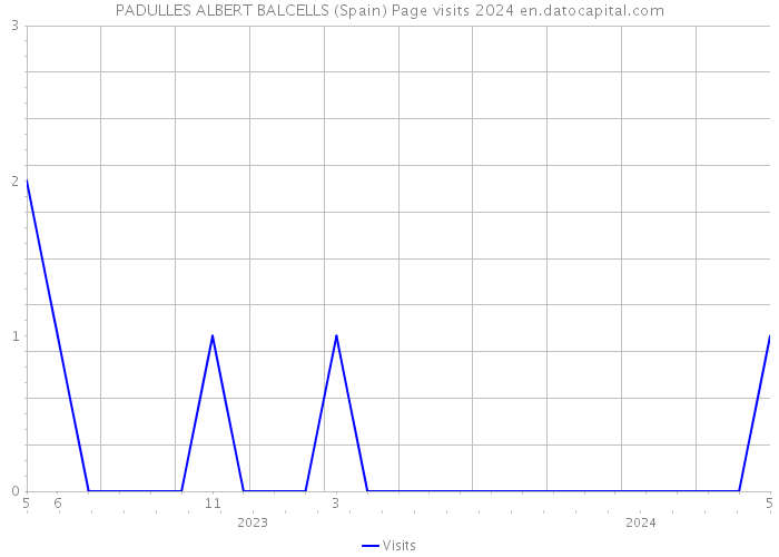 PADULLES ALBERT BALCELLS (Spain) Page visits 2024 