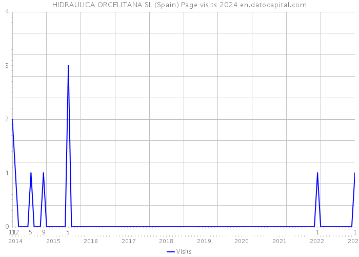 HIDRAULICA ORCELITANA SL (Spain) Page visits 2024 