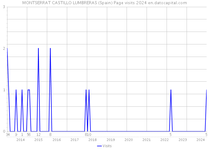 MONTSERRAT CASTILLO LUMBRERAS (Spain) Page visits 2024 
