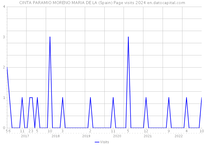 CINTA PARAMIO MORENO MARIA DE LA (Spain) Page visits 2024 