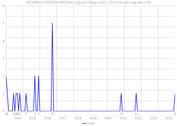 RICARDO ATIENZA ENCINAS (Spain) Page visits 2024 