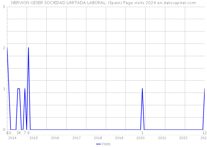 NERVION GESER SOCIEDAD LIMITADA LABORAL. (Spain) Page visits 2024 