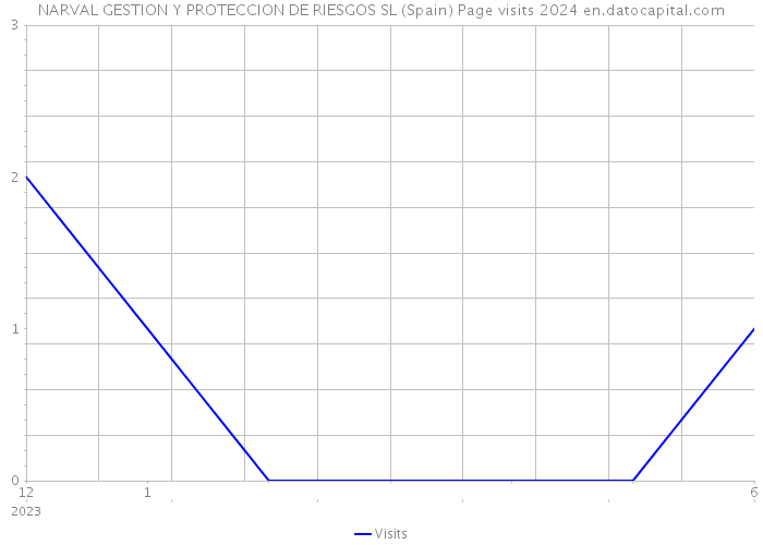 NARVAL GESTION Y PROTECCION DE RIESGOS SL (Spain) Page visits 2024 