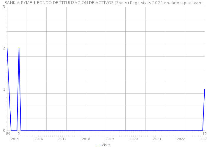 BANKIA PYME 1 FONDO DE TITULIZACION DE ACTIVOS (Spain) Page visits 2024 