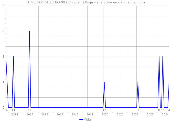 JAIME GONZALEZ BORREGO (Spain) Page visits 2024 