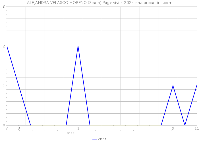 ALEJANDRA VELASCO MORENO (Spain) Page visits 2024 