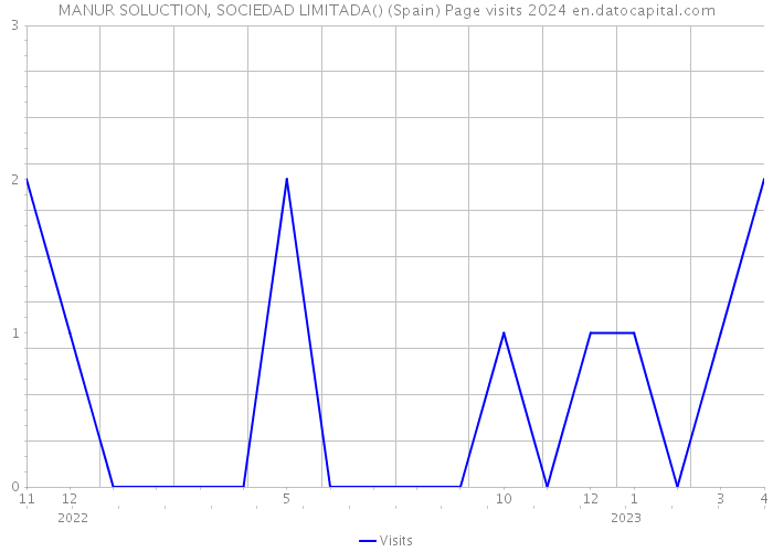 MANUR SOLUCTION, SOCIEDAD LIMITADA() (Spain) Page visits 2024 