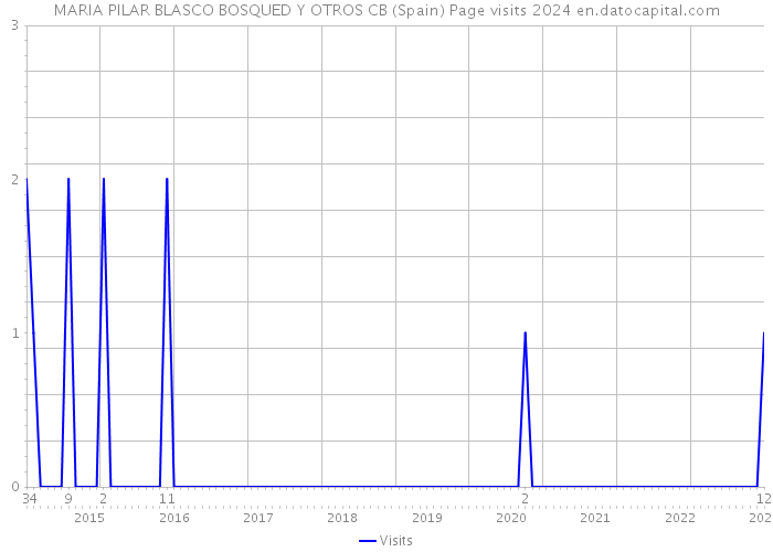 MARIA PILAR BLASCO BOSQUED Y OTROS CB (Spain) Page visits 2024 