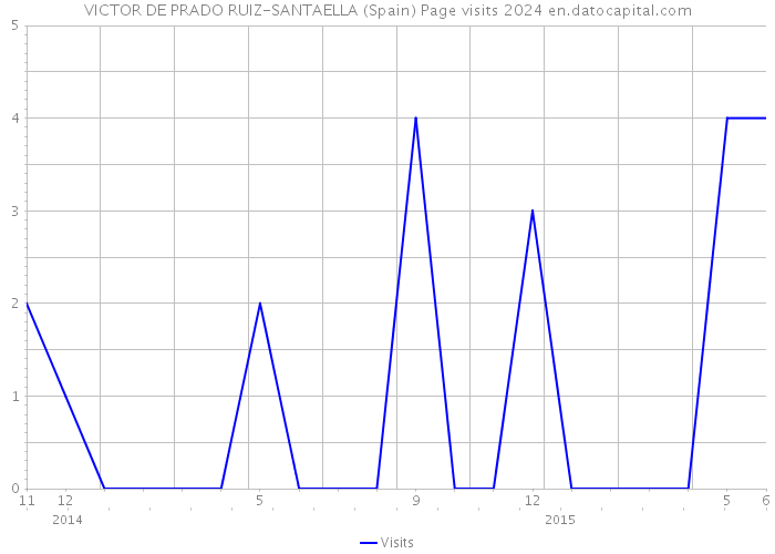 VICTOR DE PRADO RUIZ-SANTAELLA (Spain) Page visits 2024 