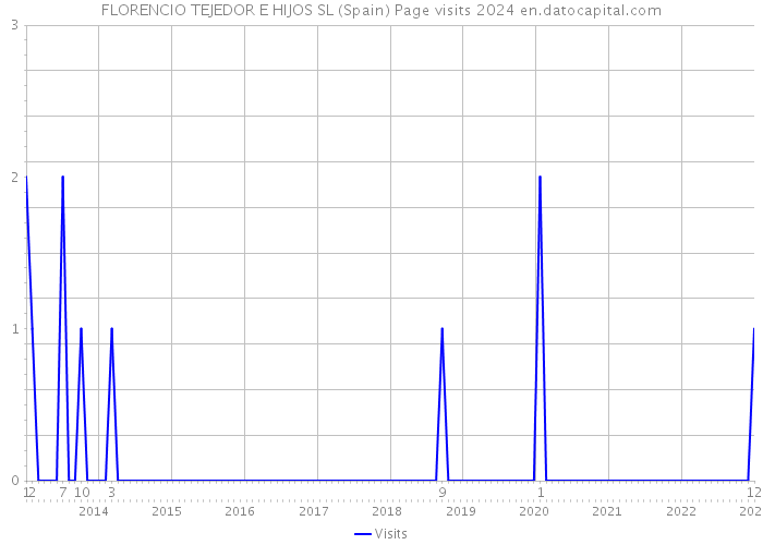 FLORENCIO TEJEDOR E HIJOS SL (Spain) Page visits 2024 