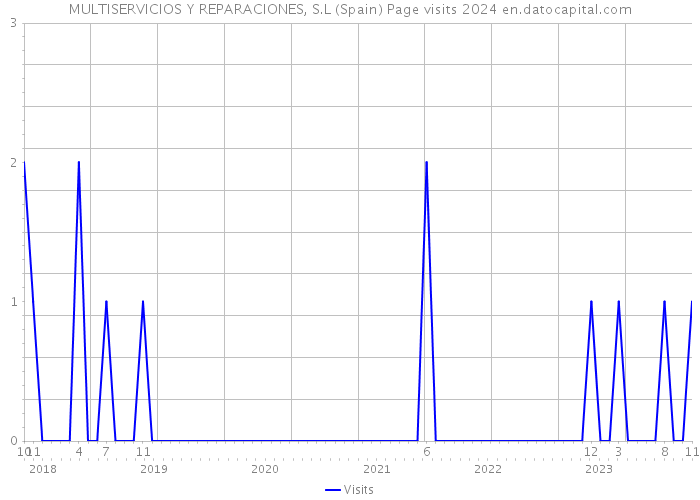 MULTISERVICIOS Y REPARACIONES, S.L (Spain) Page visits 2024 