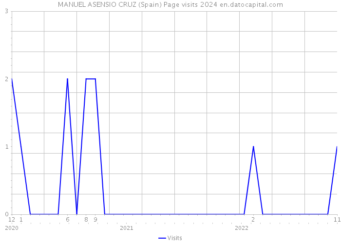 MANUEL ASENSIO CRUZ (Spain) Page visits 2024 