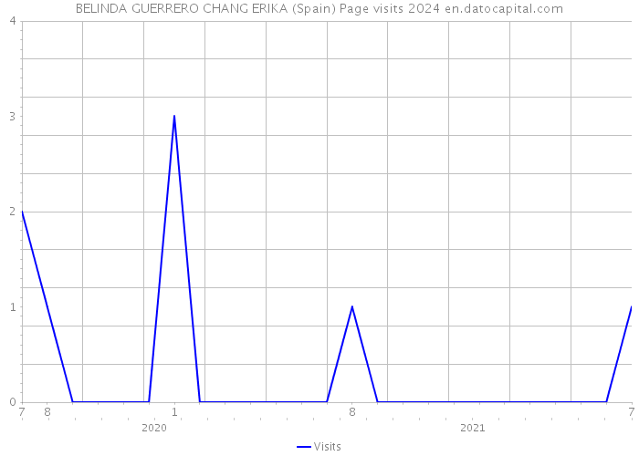 BELINDA GUERRERO CHANG ERIKA (Spain) Page visits 2024 