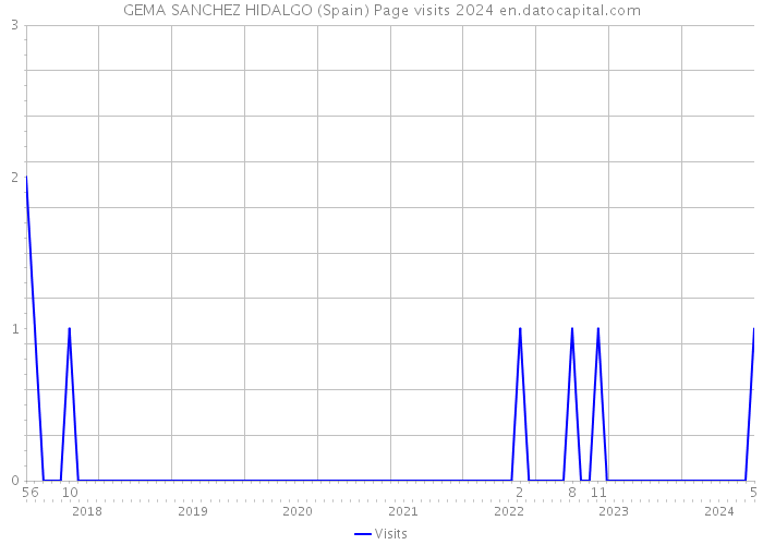 GEMA SANCHEZ HIDALGO (Spain) Page visits 2024 
