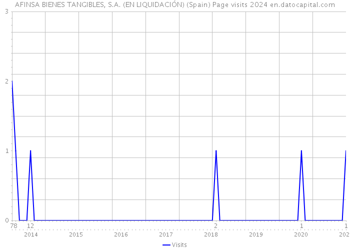 AFINSA BIENES TANGIBLES, S.A. (EN LIQUIDACIÓN) (Spain) Page visits 2024 