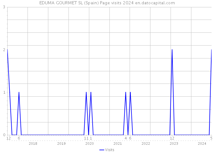 EDUMA GOURMET SL (Spain) Page visits 2024 