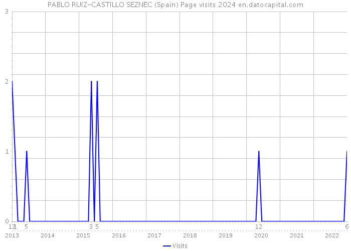 PABLO RUIZ-CASTILLO SEZNEC (Spain) Page visits 2024 