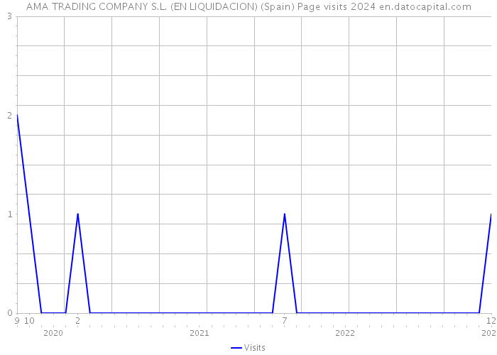 AMA TRADING COMPANY S.L. (EN LIQUIDACION) (Spain) Page visits 2024 
