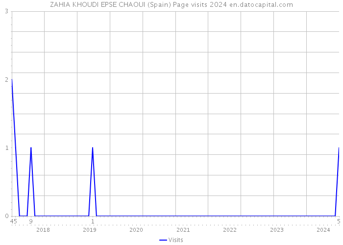 ZAHIA KHOUDI EPSE CHAOUI (Spain) Page visits 2024 