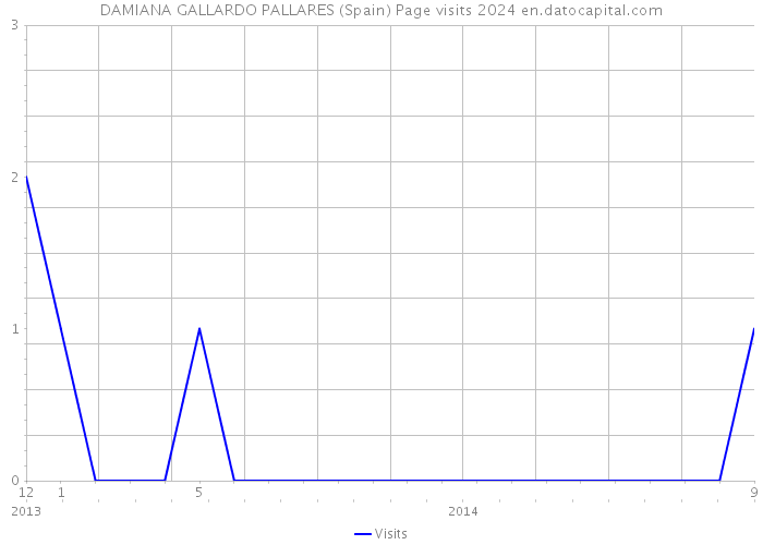 DAMIANA GALLARDO PALLARES (Spain) Page visits 2024 