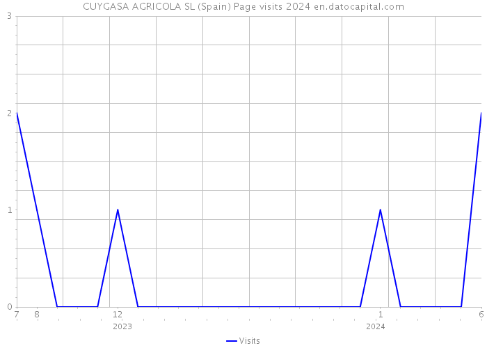 CUYGASA AGRICOLA SL (Spain) Page visits 2024 