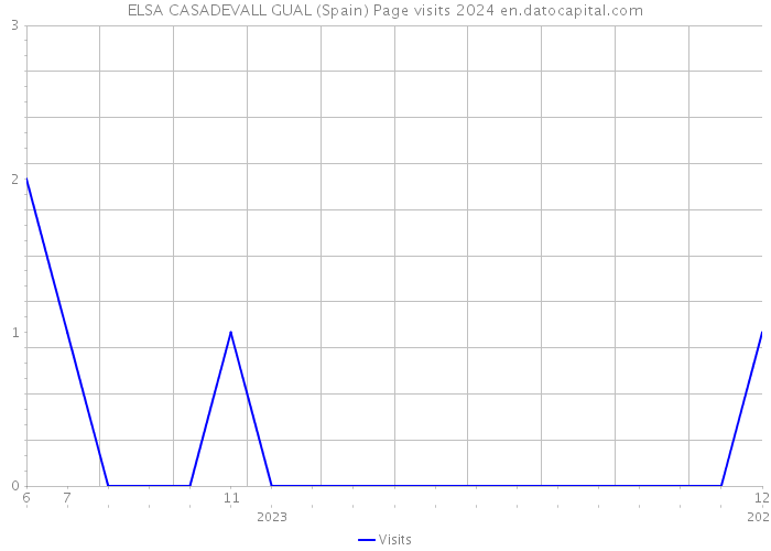 ELSA CASADEVALL GUAL (Spain) Page visits 2024 