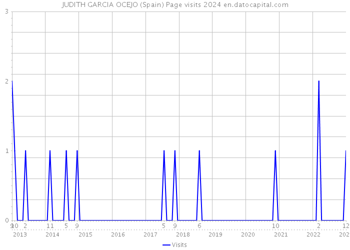 JUDITH GARCIA OCEJO (Spain) Page visits 2024 