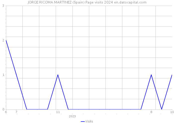 JORGE RICOMA MARTINEZ (Spain) Page visits 2024 